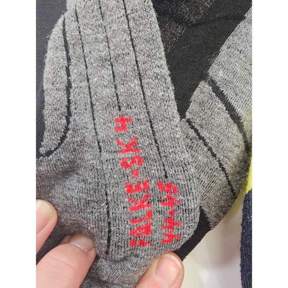 FALKE6 Pr Merino Wool Blend Tall Ski Socks Stocking SK-4 SK-2 Men's EU 44-45 EUC - Picture 8 of 8